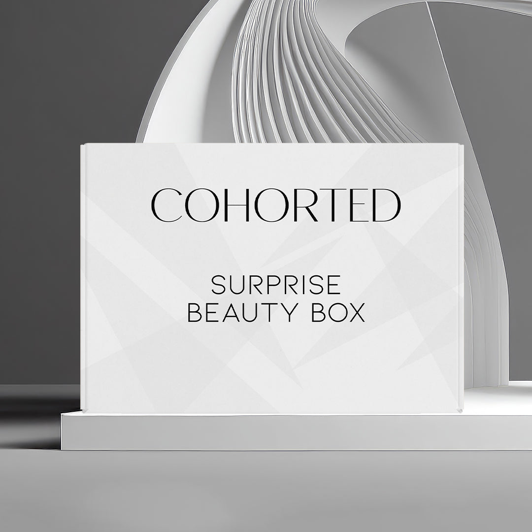 Cohorted, Mystery, Beauty Box, Beauty, Limited Edition, Luxury, surprise, skincare, cosmetics, haircare, UK, gift, gift guide